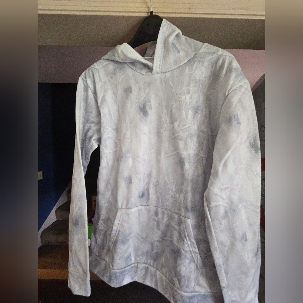 Light Gray Camo Pattern Hoodie